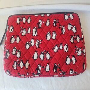 Vera Bradley Playful Penguins Tablet Sleeve-Size: 10.5" X 8.5"